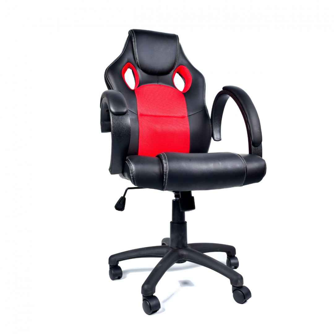 Racoor Gaming Chair, D-305B, Black & Red (66x62x108-116cm)