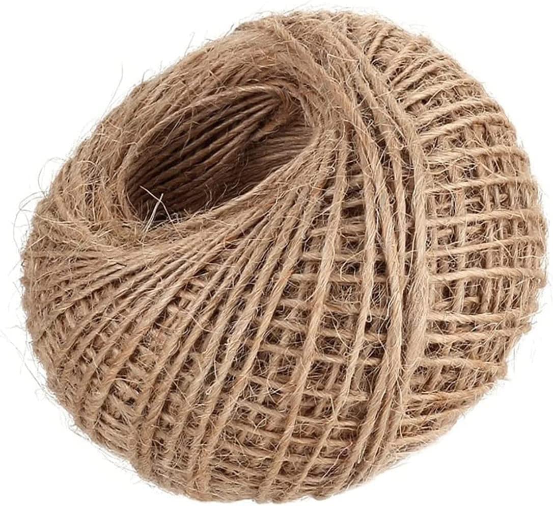 Parcel Twine - Polyester Cord Twine String 225' - Extra Strong Thick White  String Spool - Ties Easily and Securely- Packaging Rope, Lacing Cord