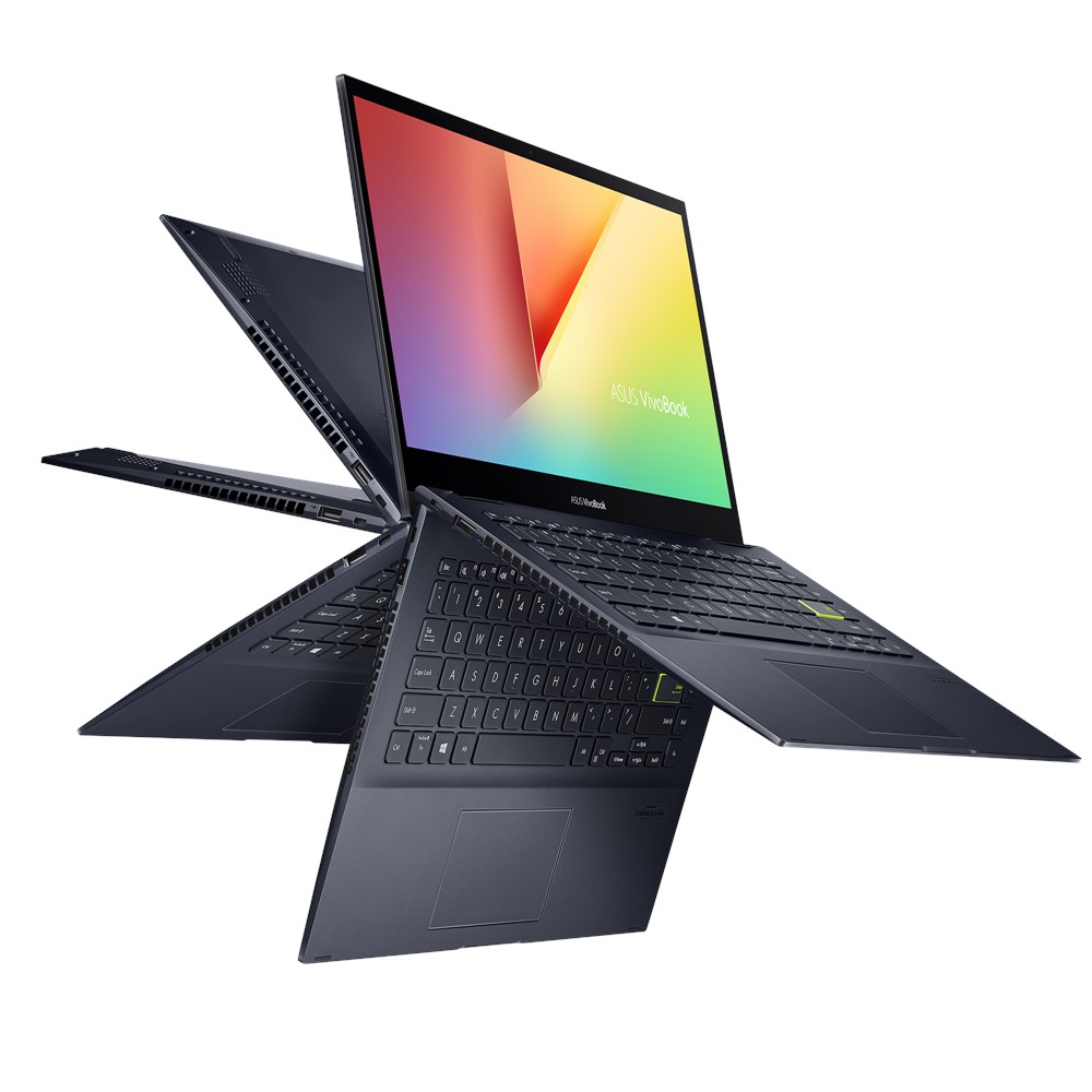 ASUS Vivobook Flip 2 in 1 , 14 TM420UA Nano Edge 14'' FHD x360 Ips Display - Ryzen 7 5700u 8 Core 16Th, 16GB DDR4 Ram, 512GB SSD, HDMi, USB SS TypeC Gen2, Win 11 , Bespoke Black