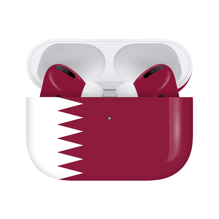 Apple Airpods Pro (2nd Generation) Customized By Caviar Glossy Qatar Flag