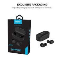 Torpods, 276 True Wireless Earbuds With Bt V5.0, 800mah Charging Case, Up To 3 Hours Of Play-time Per Charge, Integrated Controls & In-built Mic (black, Tor-276)