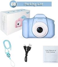 Genius Yunsye Kids Camera 1080P Camera for Kids Children Digital Video Cameras for Girls Birthday Toy Gifts 3-12 Year (Blue)