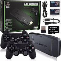 2.4G Wireless Controller Gamepad 4K TV Video Game Console 64 gb