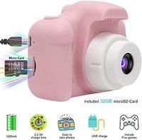 YUNSYE Kids Camera 1080P Camera for Kids Children Digital Video Cameras for Girls Birthday Toy Gifts 3-12 Year (Pink)