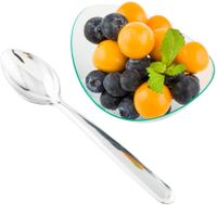 Silver Dessert Spoon, Plastic Dessert Spoon - 5.5