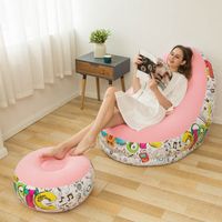 2pcs Lazy outdoor air inflatable sofa for balcony bedroom living room