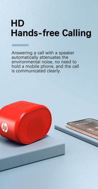 HP S01 Multi-function Bluetooth Speaker Small And Light Hifi 360-Degree Surround Sound Quality for Laptop Desktop TV Mobile Phone - Red