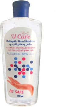 United Care Antiseptic Hand Sanitizer - 100 ml (Pack of 96)/White