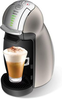 Nescafe Dolce Gusto Genio2 Coffee Machine, Titanium/Red