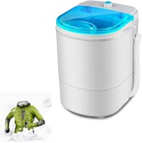 Sulfar Mini Full-Automatic Washing Machine, Portable Washer and Spin Dryer, Compact Laundry Washer with Built-in Drain Pump and Long Hose for Home/Dorm