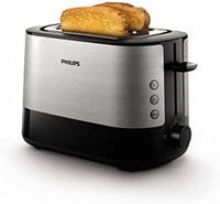 PHILIPS Viva Collection Toaster, Black, HD2637/91 - International Version