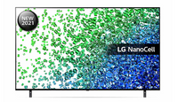 LG 50 Inch NANO80 Series Cinema Screen Design 4K Active HDR WebOS Smart NanoCell TV With ThinQ AI 50NANO806PA Black