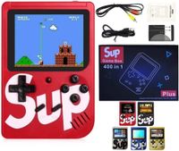 SUP Game Box Plus 400 in 1 Retro Mini Gameboy Game Console 3.0 Inch - Portable - Rechargeable - Single Player (Red)