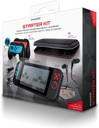 Dreamgear Essentials Bundle For Nintendo Switch – Comfort Grip, Screen Protector, Charge Cable, Car Charger /Starter Kit