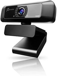 j5create JVCU100 Full HD Webcam with 360° Rotation, USB Type A Plug & Play, High-Fidelity Microphone, 1080p Wide Angle Lens, Standard UVC/UAC Protocol