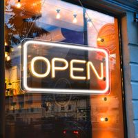 ROLANCHE LED Neon Open Sign, 16"x 9"New Electric Signs, Ultra Bright for Busines Light Up Signs Bars, Stores, Coffee Shop, Hotel etc.