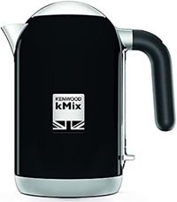 Kenwood kMix ZJX740BK Kettle, High-Quality Metal Housing in Stylish Design, Removable Stainless Steel Limescale Filter, Automatic Shut-Off, 360° Base, Capacity 1.7 Liters, 2200 Watt, Black