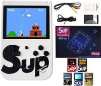 SUP Game Box Plus 400 in 1 Retro Games UPGRADED vsmini Portable Console Handheld Gift By PRIME TECH ™ (White)