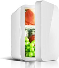 CCAN ini Fridge Cooler and Warmer, Small Car Refrigerator Single Door Home Dual-UsePortable Thermoelectric System
