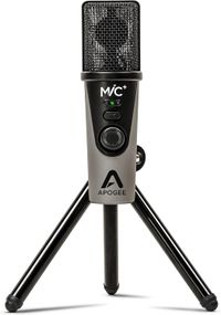 Apogee MiC Plus for iPad, iPhone, Mac, and Windows USB Cardioid Microphone with Mini Tripod, Mic Stand Adapter, and Adapter Cables Included