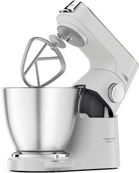 Kenwood Titanium Chef Baker XL, Kitchen Machine with K-Whisk, Stand Mixer with Kneading Hook, Whisk and 5L Bowl, KVL65.001WH, Power 1200W, White KVL65.001WH