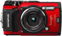 OM SYSTEM OLYMPUS TG-5 Waterproof Camera with 3-Inch LCD, Red