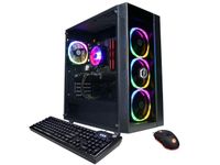 كمبيوتر سطح المكتب CyberPowerPC GMS AMD رايزن 5، رام 16 جيجابايت، 1 تيرابايت اس اس دي (GMA6800WST)، اسود، ويندوز 11