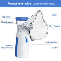 Portable Nebulizer, Mesh Nebulizer, Handheld, JSL-W302 2PCS combo offer