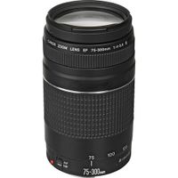 Canon Camera Lens EF 75-300MM F/4-5.6 III (6473A006AA) - Black