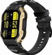 Fire-Boltt Shark 1.83 Inch Smartwatch with Rugged Outdoor Design, Bluetooth Calling Smartwatch Free Size - Camo Black Strap