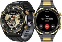 Haino Teko Germany RW42 Round Shape Large Screen AMOLED Display Smart Watch With 2 Pair Straps and Wireless Charger For Men's and Boys