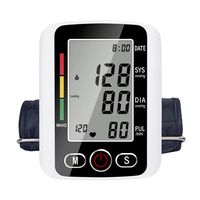 Blood Pressure Monitors for Home use with Cuff Arm,Automatic Blood Pressure Machine Upper Arm for 2 Users BP Machine with Battery White & Black