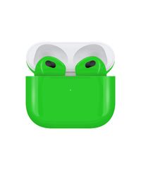 Apple Airpods (3rd Generation) Customized By Caviar Glossy Neon Green