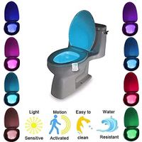 2-Piece Motion Sensor Night Light Automatic 8 Color Changer LED