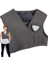 Electric Heating Waistcoat Vest Wireless Back Massager, USB three massage modes