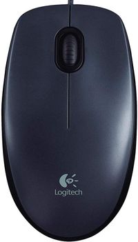 Logitech M90 USB Mouse - Dark Grey