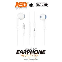 ASD-73EP Champion Wired Earphones with Mic and Music Calling for All Smartphone