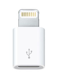 Apple Lightning To Micro USB Adapter White