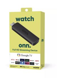 أون. عصا البث بدقة FHD من Google TV 4K مع جهاز تحكم عن بعد (Fire TV Stick)