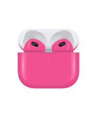 Apple Airpods (3rd Generation) Customized By Caviar Glossy Neon Pink