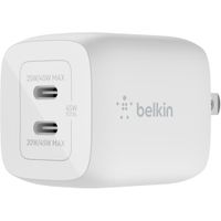 Belkin Boost Charge Pro WCH011dqWH 45w Dual USB-C Wall Charger with Pps - White