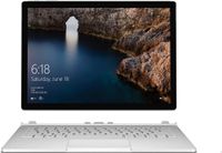 Microsoft Surface Book 11703 2in1 لاب توب قابل للتحويل بشاشة 13.5 بوصة ، معالج Intel Core i5 الجيل السادس - 8 جيجا بايت رام - 512 جيجا بايت SSD Intel HD Graphics 520 ، Windows 10 Pro-Silver - لوحة مفاتيح باللغة العربية