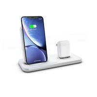 Zens - Aluminium Dual Wireless Charger + Dock 10W - White