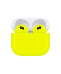 Apple Airpods (3rd Generation) Customized By Caviar Glossy Neon Yellow