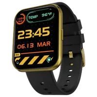 Fire-Boltt Celcius 1.91-inch HD 240*296 Borderless Display and Body Temperature Monitoring Smartwatch, Black Strap