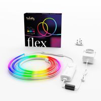 مجموعة المبتدئين Twinkly FLEX (2 متر) - 192 LEDs RGB Light أنبوب ضوء مرن يتحكم فيه التطبيق مع 16 مليون لون مذهل ، إضاءة تزيين المنزل الذكي في الأماكن المغلقة ، اتصال BT + WiFi ، Gen II