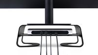 Twelve South CURVE RISER Monitor Stand - Ergonomic Desktop Stand with Storage Shelf, for Apple iMac, iMac Pro & Display Monitors w/ 10" Base - Matte Black