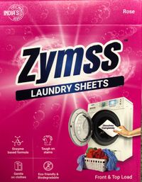 Zymss Laundry Sheets 30 sheets - Rose Flavor