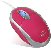 Speedlink Snappy Mobile USB Optical Mouse, 800 DPI Sensor Resolution, 3 Keys, Scroll Wheel, Pink