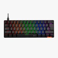 MK005 Hotswap 60 مخصص RGB بإضاءة خلفية صغيرة 61 مفتاحًا 60% لوحة مفاتيح ميكانيكية للألعاب للكمبيوتر